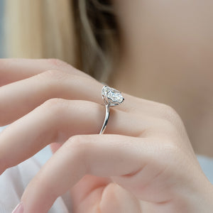 The Alison Set With A 1.5 Carat Cushion Lab Diamond