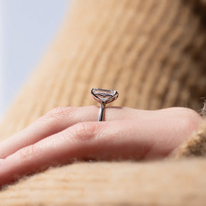 The Alison Set With A 3 Carat Emerald Lab Diamond