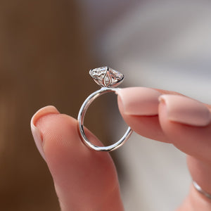 The Alison Set With A Emerald Moissanite