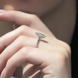 The Alison Set With A 2 Carat Marquise Lab Diamond