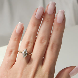 The Alison Set With A Marquise Moissanite