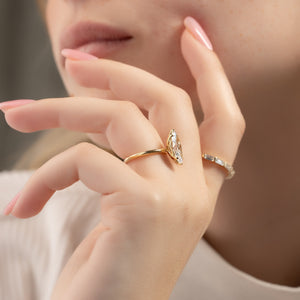 The Alison Set With A 1.5 Carat Marquise Lab Diamond