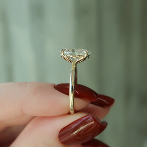The Alison Set With A 1.5 Carat Oval Lab Diamond