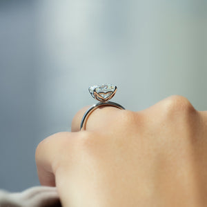 The Alison Set With A 1.5 Carat Princess Lab Diamond