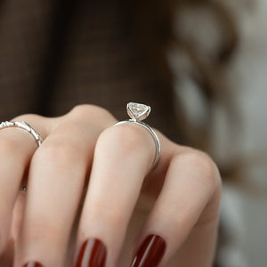 The Alison Set With A 1.5 Carat Princess Lab Diamond