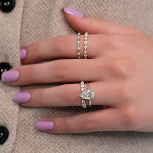 The Alison Set With A 1.5 Carat Pear Lab Diamond