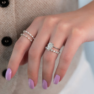 The Alison Set With A 1.5 Carat Pear Lab Diamond
