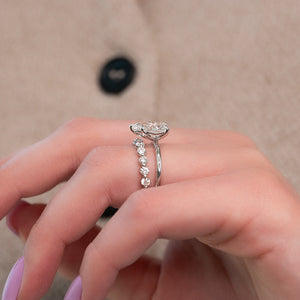 The Alison Set With A 1.5 Carat Pear Lab Diamond