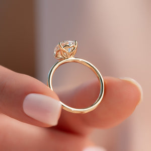 The Alison Set With A 3 Carat Pear Lab Diamond