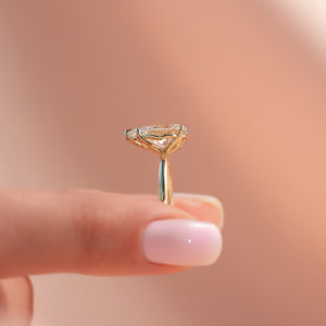 The Alison Set With A 3 Carat Pear Lab Diamond