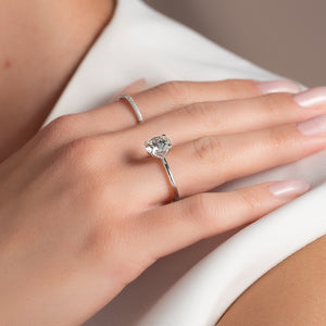The Alison Set With A 1.5 Carat Round Lab Diamond