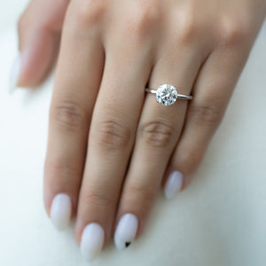 The Alison Set With A 1.5 Carat Round Lab Diamond