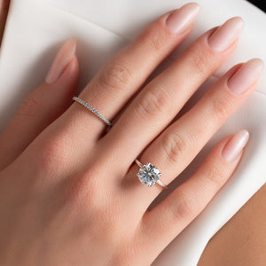 The Alison Set With A 1.5 Carat Round Lab Diamond