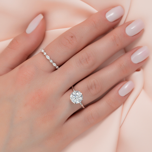 The Alison Set With A 1.5 Carat Round Lab Diamond