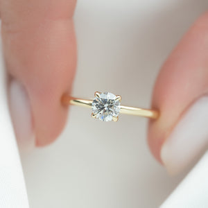 The Alison Set With A 1.5 Carat Round Lab Diamond
