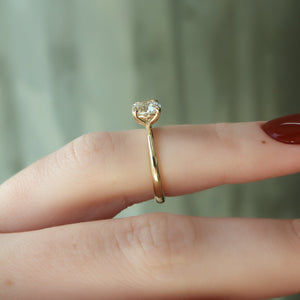 The Alison Set With A 1.5 Carat Round Lab Diamond