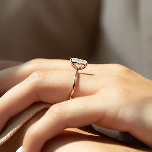The Alison Set With A 1 Carat Radiant Lab Diamond
