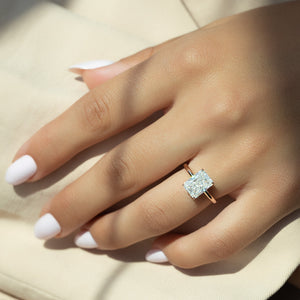 The Alison Set With A 1 Carat Radiant Lab Diamond