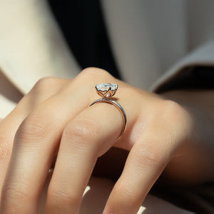 The Alison Set With A 1 Carat Radiant Lab Diamond