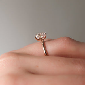 The Alison Set With A 1 Carat Radiant Lab Diamond