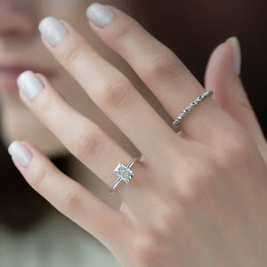 The Alison Set With A 1 Carat Radiant Lab Diamond