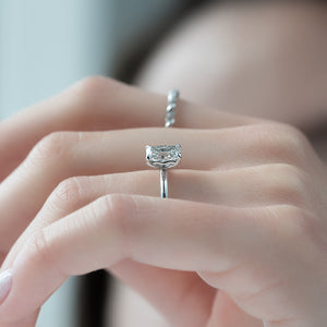 The Alison Set With A 1 Carat Radiant Lab Diamond