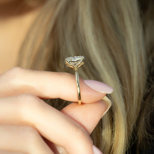 The Alison Set With A 2 Carat Radiant Lab Diamond