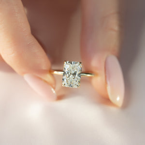 The Alison Set With A Radiant Moissanite