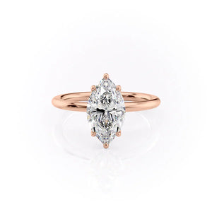 The Alison Set With A 1.5 Carat Marquise Moissanite