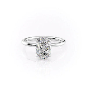 The Alison Set With A 1.5 Carat Oval Moissanite