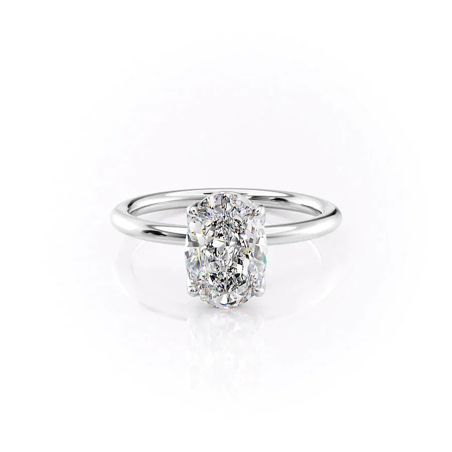 The Alison Set With A 2 Carat Oval Lab Diamond