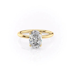 The Alison Set With A 2.5 Carat Oval Lab Diamond