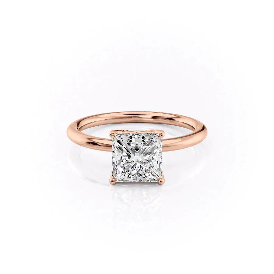 The Alison Set With A 4.5 Carat Princess Moissanite