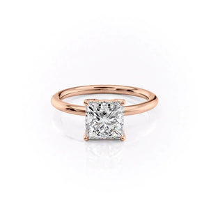 The Alison Set With A 2.5 Carat Princess Moissanite