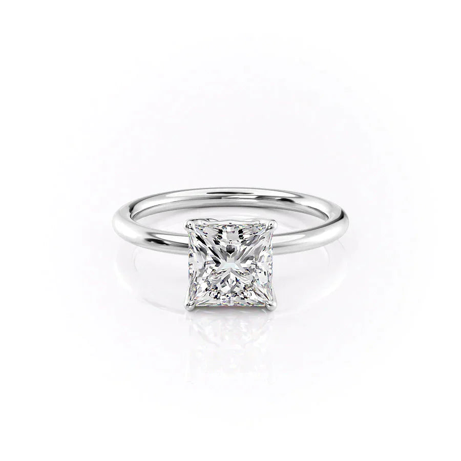 The Alison Set With A 2.5 Carat Princess Moissanite