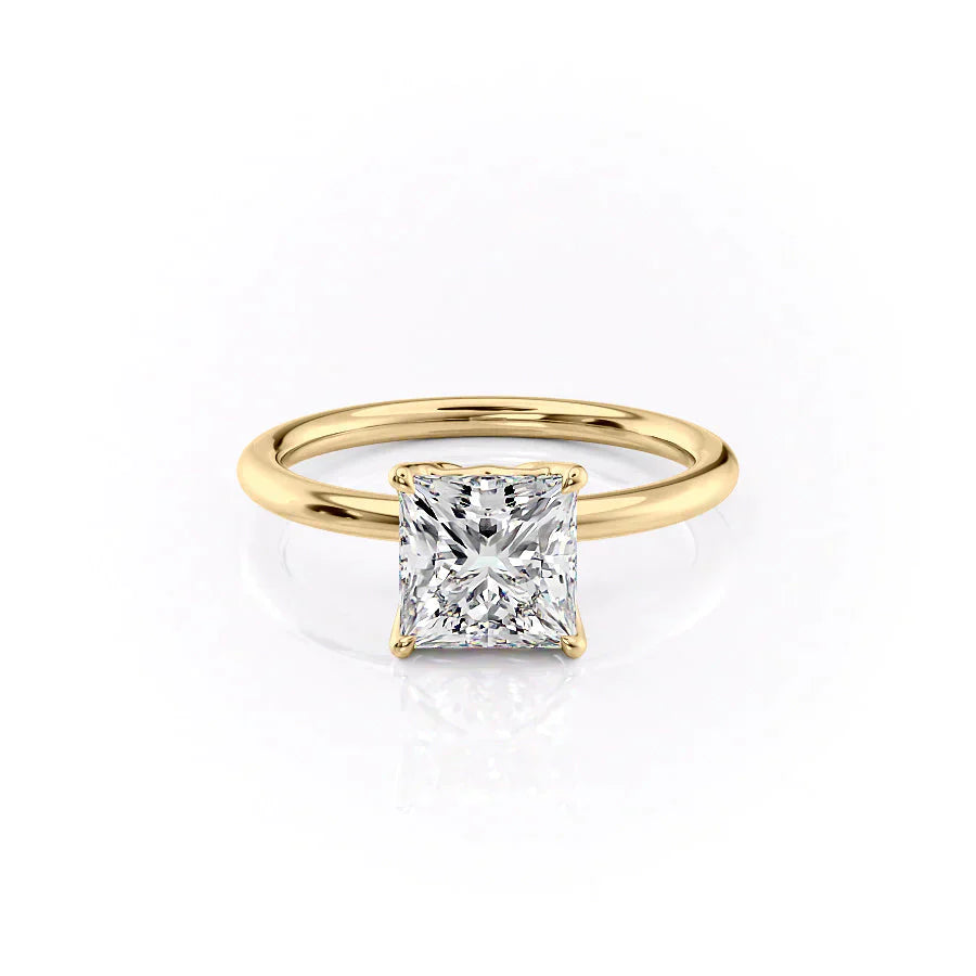 The Alison Set With A 2.5 Carat Princess Moissanite