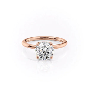 The Alison Set With A 3.5 Carat Round Moissanite