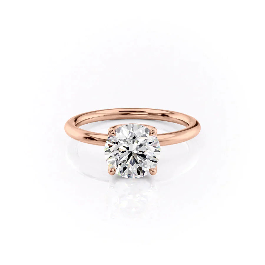 The Alison Set With A 3 Carat Round Lab Diamond