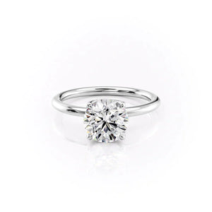 The Alison Set With A 4.5 Carat Round Moissanite