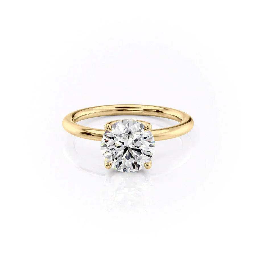 The Alison Set With A 4.5 Carat Round Moissanite