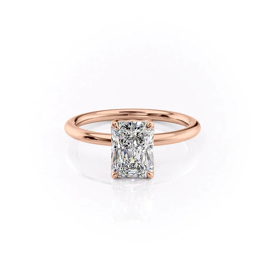 The Alison Set With A 2 Carat Radiant Lab Diamond