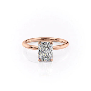The Alison Set With A 1 Carat Radiant Lab Diamond