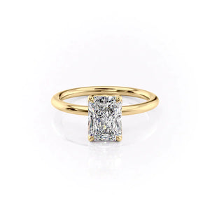 The Alison Set With A 4.5 Carat Radiant Moissanite
