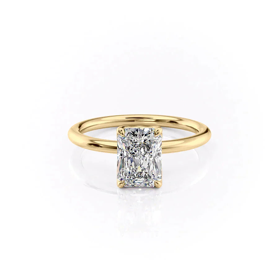 The Alison Set With A 1.5 Carat Radiant Moissanite