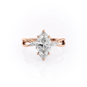 The Kelsey Set With A Marquise Moissanite