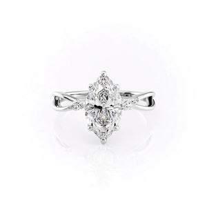 The Kelsey Set With A 2 Carat Marquise Lab Diamond