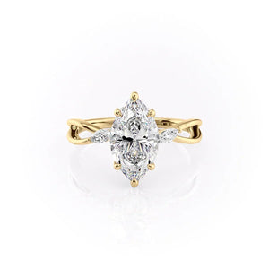 The Kelsey Set With A Marquise Moissanite