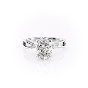 The Kelsey Set With A 2 Carat Oval Lab Diamond