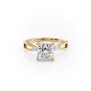 The Kelsey Set With A Princess Moissanite