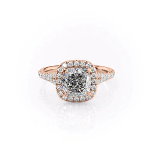 The Miley Set With A 2 Carat Cushion Lab Diamond